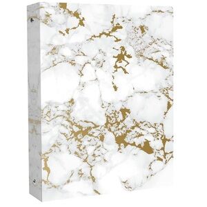 Gold marble binder